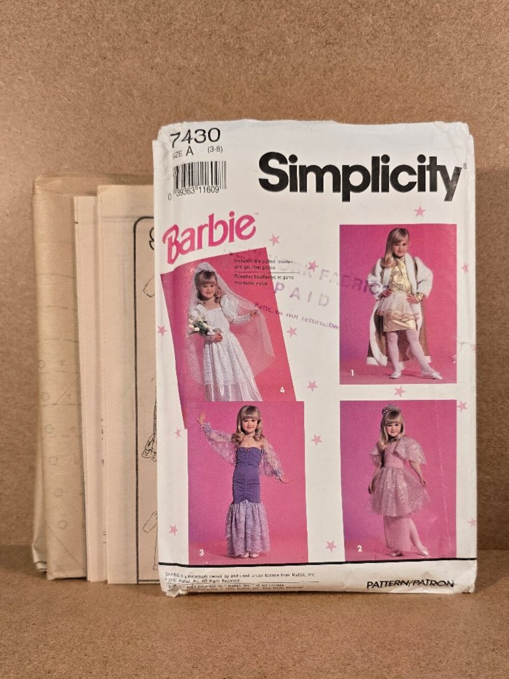Simplicity  Sewing Pattern 7430 Size 3-8 Child New Uncut